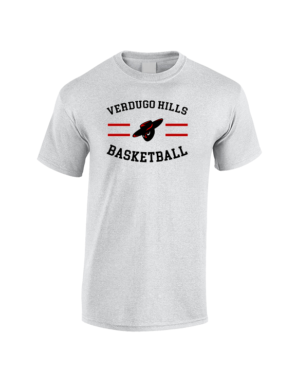 Verdugo Hills HS Boys Basketball Curve - Cotton T-Shirt
