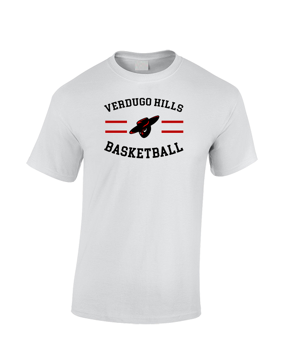 Verdugo Hills HS Boys Basketball Curve - Cotton T-Shirt
