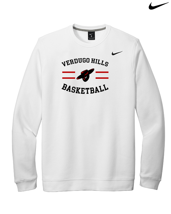 Verdugo Hills HS Boys Basketball Curve - Mens Nike Crewneck