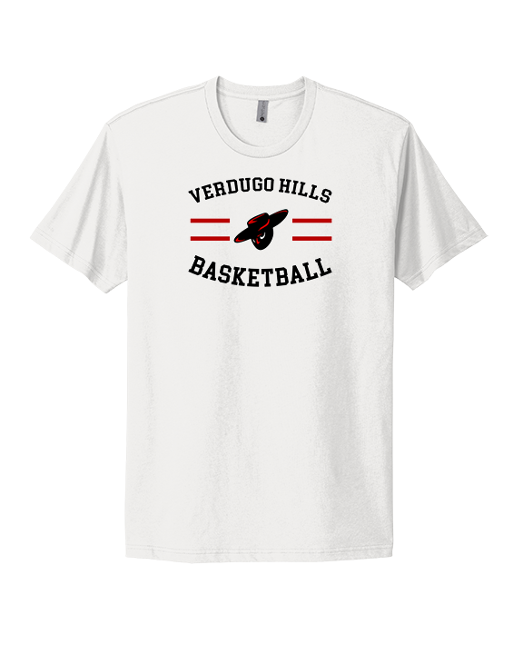 Verdugo Hills HS Boys Basketball Curve - Mens Select Cotton T-Shirt