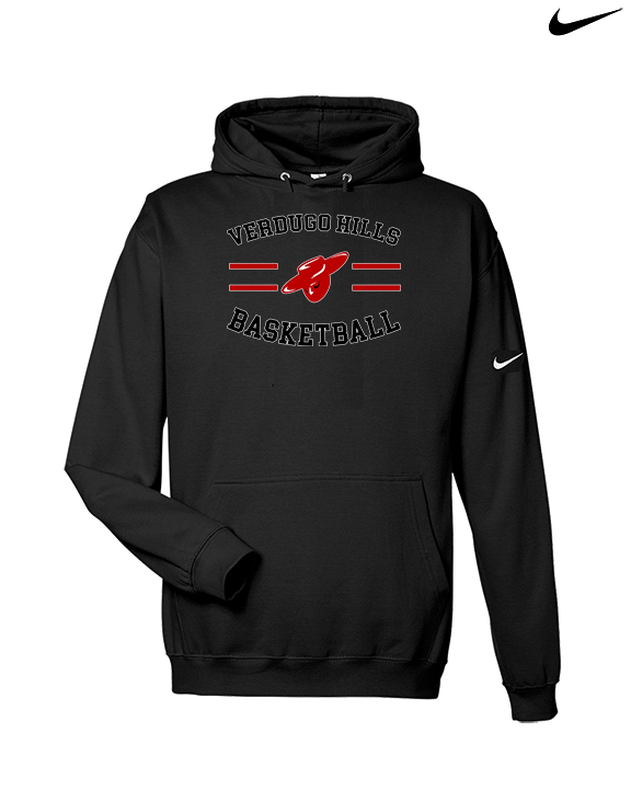Verdugo Hills HS Boys Basketball Curve - Nike Club Fleece Hoodie