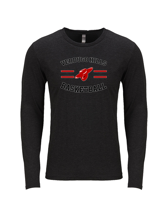 Verdugo Hills HS Boys Basketball Curve - Tri-Blend Long Sleeve