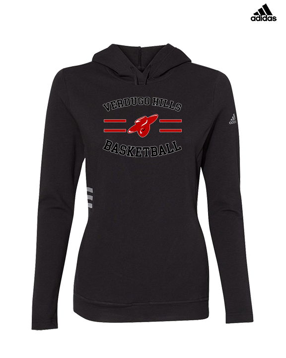 Verdugo Hills HS Boys Basketball Curve - Womens Adidas Hoodie