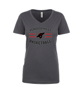 Verdugo Hills HS Boys Basketball Curve - Womens V-Neck