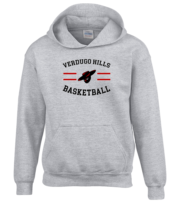 Verdugo Hills HS Boys Basketball Curve - Youth Hoodie