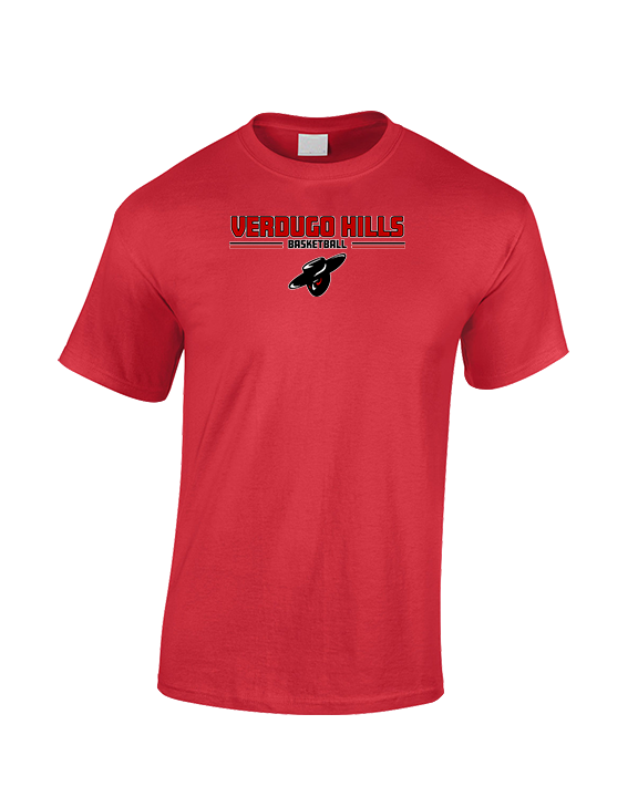 Verdugo Hills HS Boys Basketball Keen Red - Cotton T-Shirt