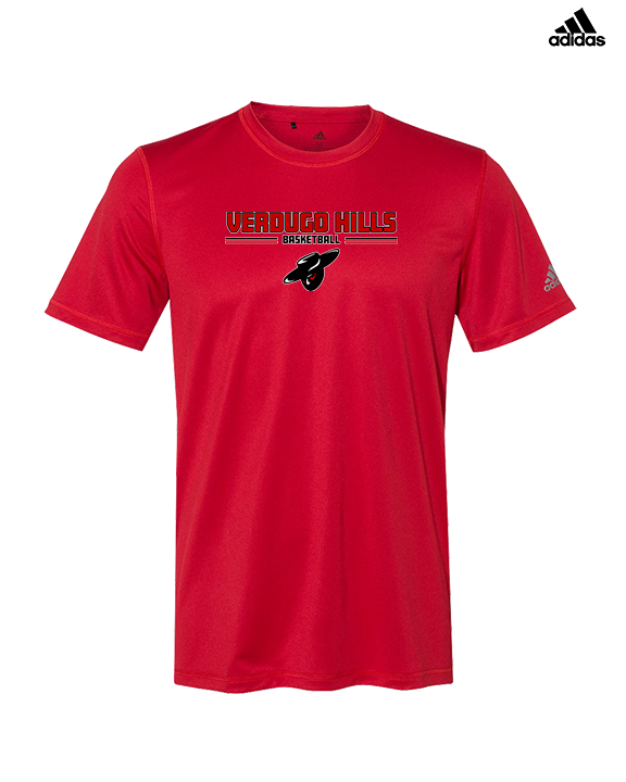 Verdugo Hills HS Boys Basketball Keen Red - Mens Adidas Performance Shirt