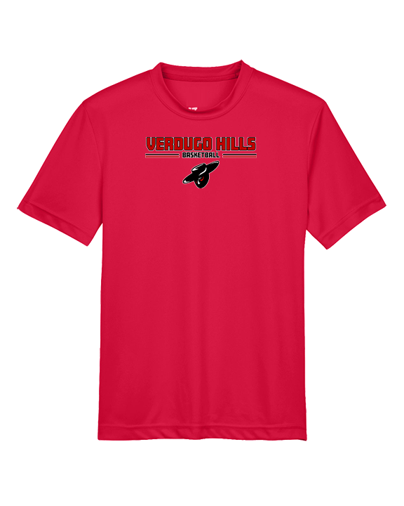 Verdugo Hills HS Boys Basketball Keen Red - Youth Performance Shirt