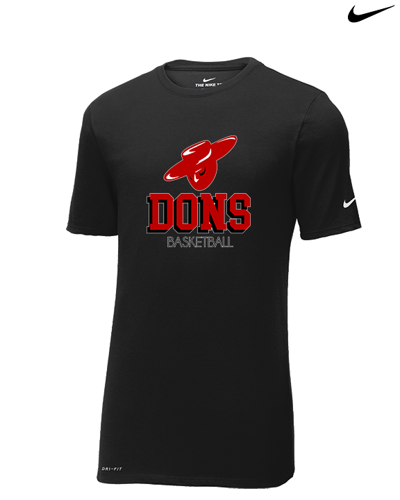Verdugo Hills HS Boys Basketball Shadow - Mens Nike Cotton Poly Tee