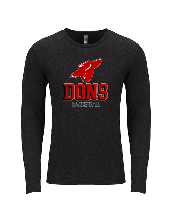 Verdugo Hills HS Boys Basketball Shadow - Tri-Blend Long Sleeve