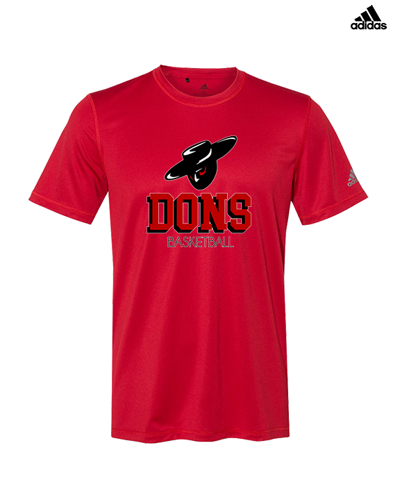 Verdugo Hills HS Boys Basketball Shadow Red - Mens Adidas Performance Shirt