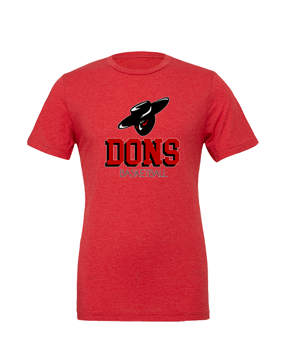 Verdugo Hills HS Boys Basketball Shadow Red - Tri-Blend Shirt