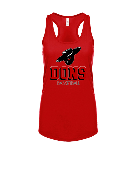 Verdugo Hills HS Boys Basketball Shadow Red - Womens Tank Top