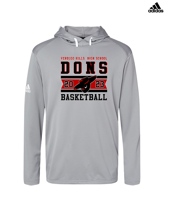 Verdugo Hills HS Boys Basketball Stamp 23 - Mens Adidas Hoodie