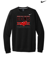 Verdugo Hills HS Boys Basketball Stamp 23 - Mens Nike Crewneck