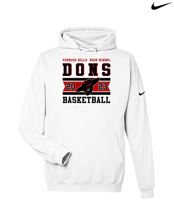 Verdugo Hills HS Boys Basketball Stamp 23 - Nike Club Fleece Hoodie