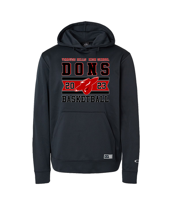 Verdugo Hills HS Boys Basketball Stamp 23 - Oakley Performance Hoodie