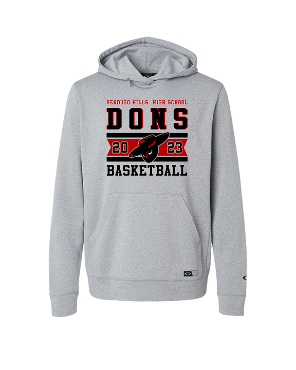 Verdugo Hills HS Boys Basketball Stamp 23 - Oakley Performance Hoodie