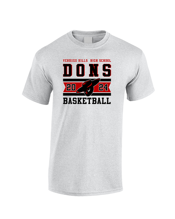 Verdugo Hills HS Boys Basketball Stamp 24 - Cotton T-Shirt