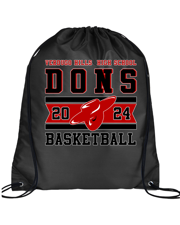 Verdugo Hills HS Boys Basketball Stamp 24 - Drawstring Bag