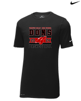 Verdugo Hills HS Boys Basketball Stamp 24 - Mens Nike Cotton Poly Tee