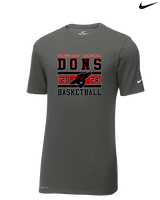 Verdugo Hills HS Boys Basketball Stamp 24 - Mens Nike Cotton Poly Tee