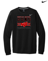 Verdugo Hills HS Boys Basketball Stamp 24 - Mens Nike Crewneck