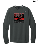 Verdugo Hills HS Boys Basketball Stamp 24 - Mens Nike Crewneck