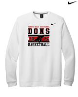 Verdugo Hills HS Boys Basketball Stamp 24 - Mens Nike Crewneck