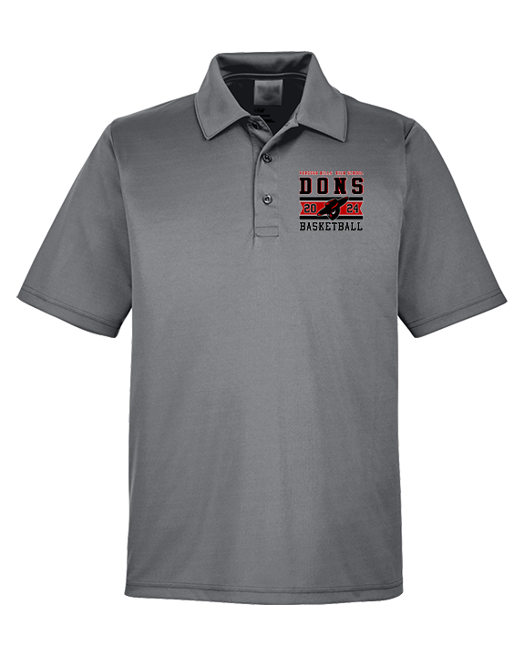 Verdugo Hills HS Boys Basketball Stamp 24 - Mens Polo