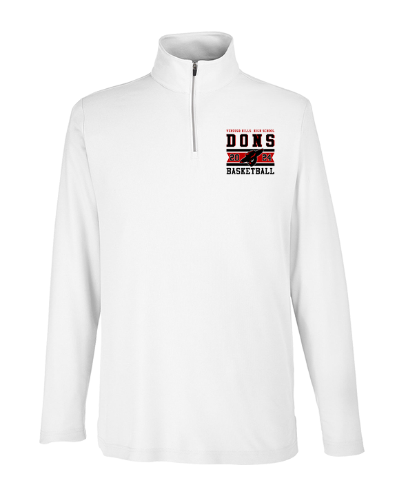 Verdugo Hills HS Boys Basketball Stamp 24 - Mens Quarter Zip