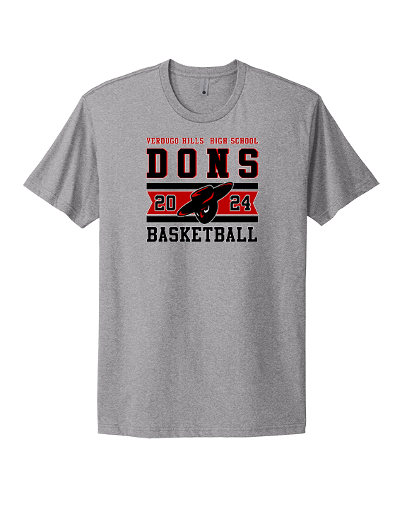 Verdugo Hills HS Boys Basketball Stamp 24 - Mens Select Cotton T-Shirt