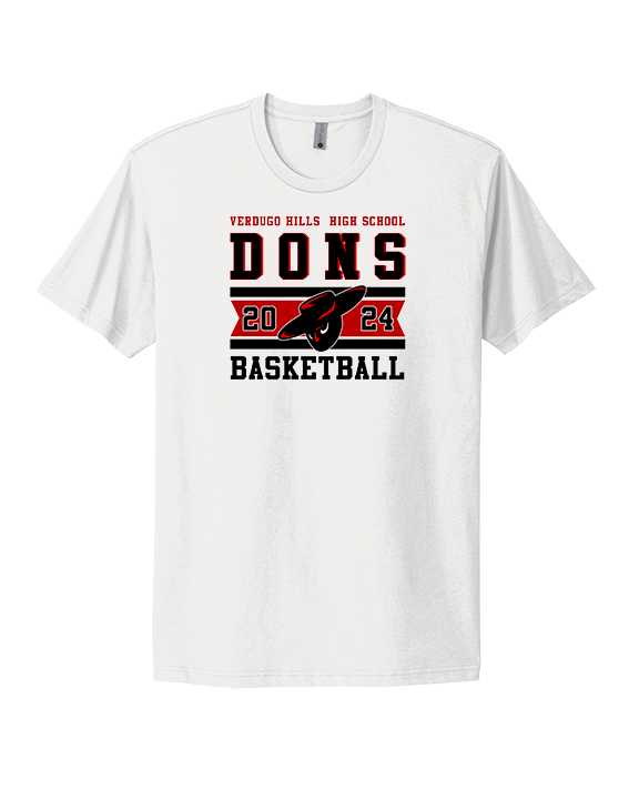 Verdugo Hills HS Boys Basketball Stamp 24 - Mens Select Cotton T-Shirt