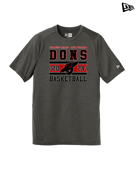 Verdugo Hills HS Boys Basketball Stamp 24 - New Era Performance Shirt