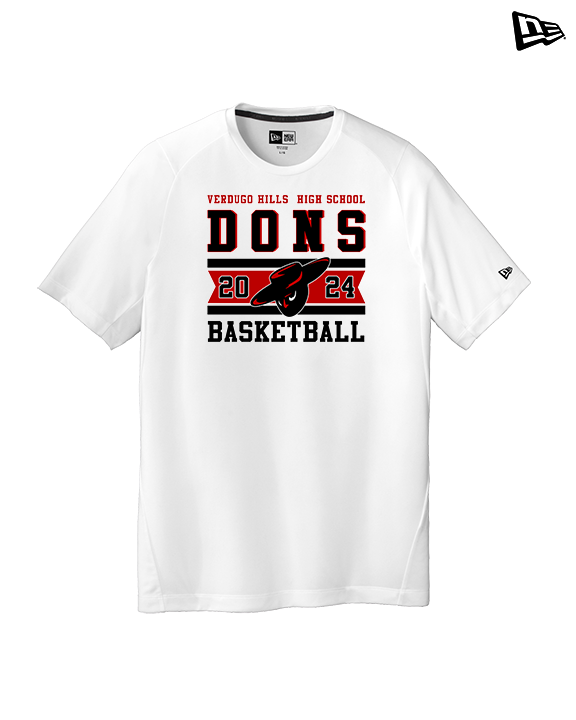 Verdugo Hills HS Boys Basketball Stamp 24 - New Era Performance Shirt