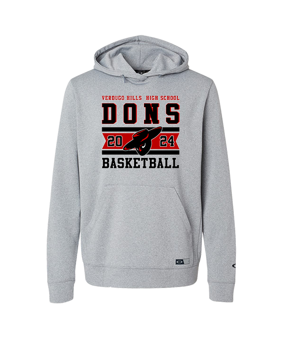 Verdugo Hills HS Boys Basketball Stamp 24 - Oakley Performance Hoodie