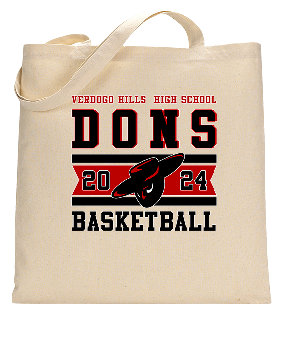 Verdugo Hills HS Boys Basketball Stamp 24 - Tote