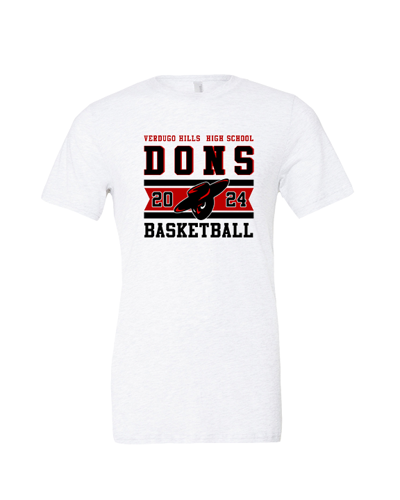 Verdugo Hills HS Boys Basketball Stamp 24 - Tri-Blend Shirt