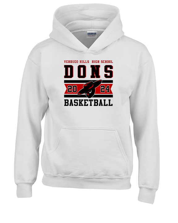 Verdugo Hills HS Boys Basketball Stamp 24 - Unisex Hoodie