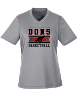 Verdugo Hills HS Boys Basketball Stamp 24 - Womens Performance Shirt