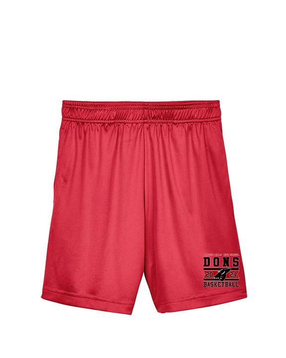 Verdugo Hills HS Boys Basketball Stamp 24 Red - Youth Training Shorts