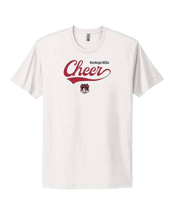 Verdugo Hills HS Cheer Cheer Banner - Mens Select Cotton T-Shirt