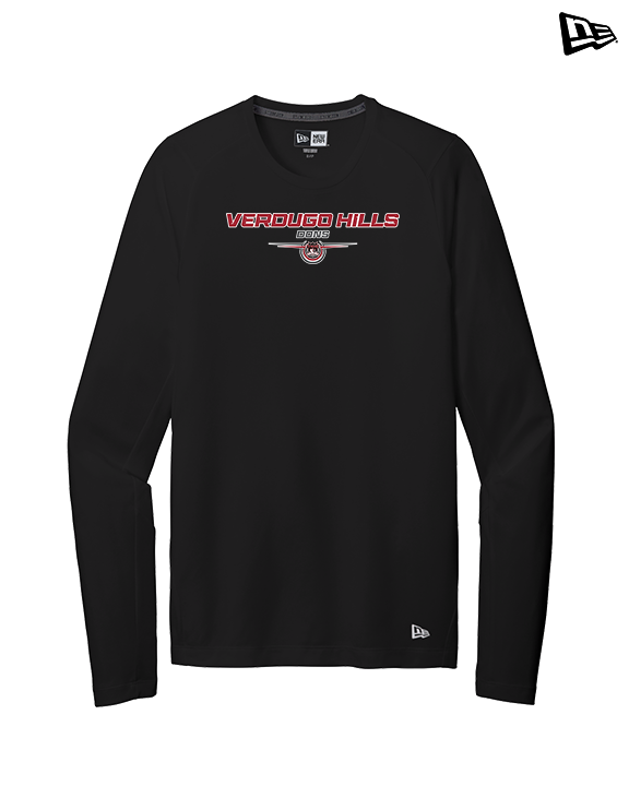 Verdugo Hills HS Cheer Design - New Era Performance Long Sleeve