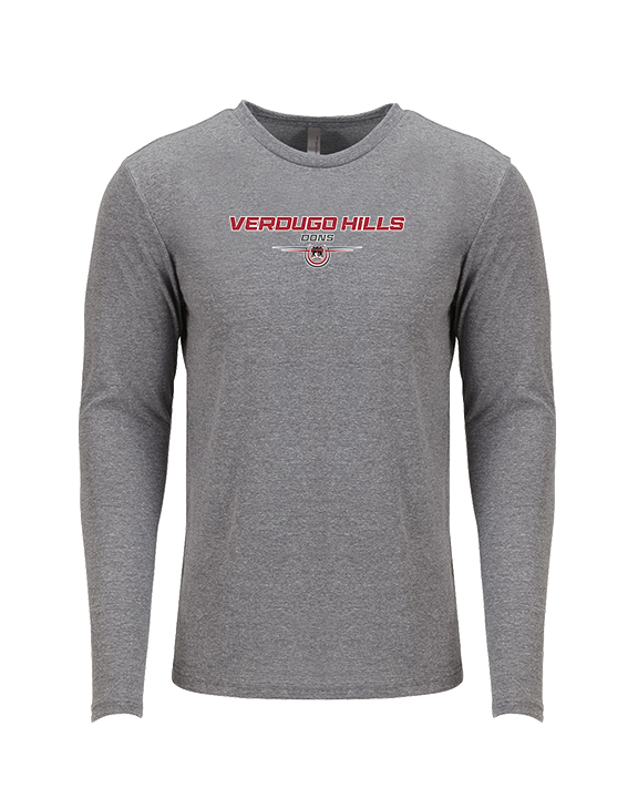 Verdugo Hills HS Cheer Design - Tri-Blend Long Sleeve