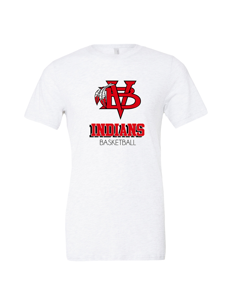 Vero Beach HS Basketball Shadow - Mens Tri Blend Shirt
