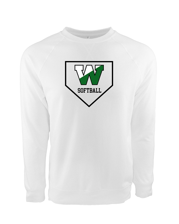 Wachusett Regional HS Softball Template 1 - Crewneck Sweatshirt