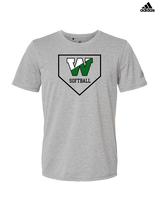 Wachusett Regional HS Softball Template 1 - Mens Adidas Performance Shirt