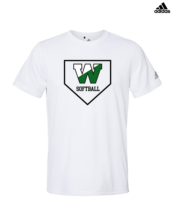 Wachusett Regional HS Softball Template 1 - Mens Adidas Performance Shirt