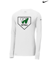 Wachusett Regional HS Softball Template 1 - Mens Nike Longsleeve