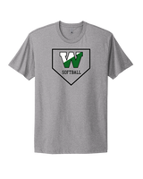 Wachusett Regional HS Softball Template 1 - Mens Select Cotton T-Shirt